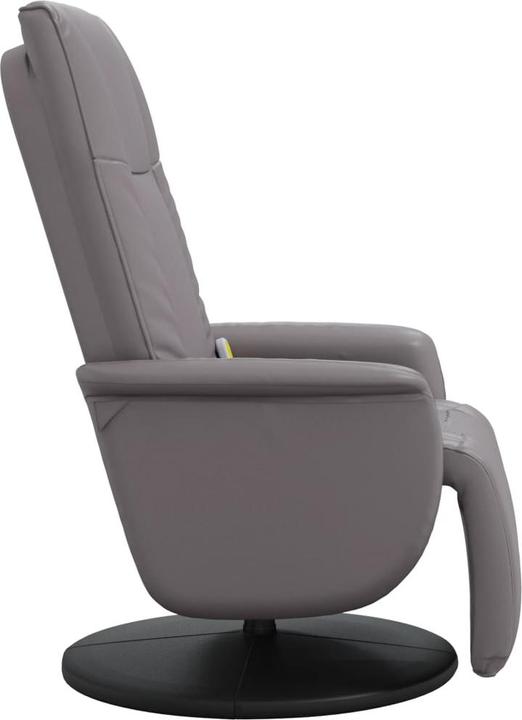 Produktbild vidaXL Massagesessel mit Fussteil Grau Kunstleder,Farbe