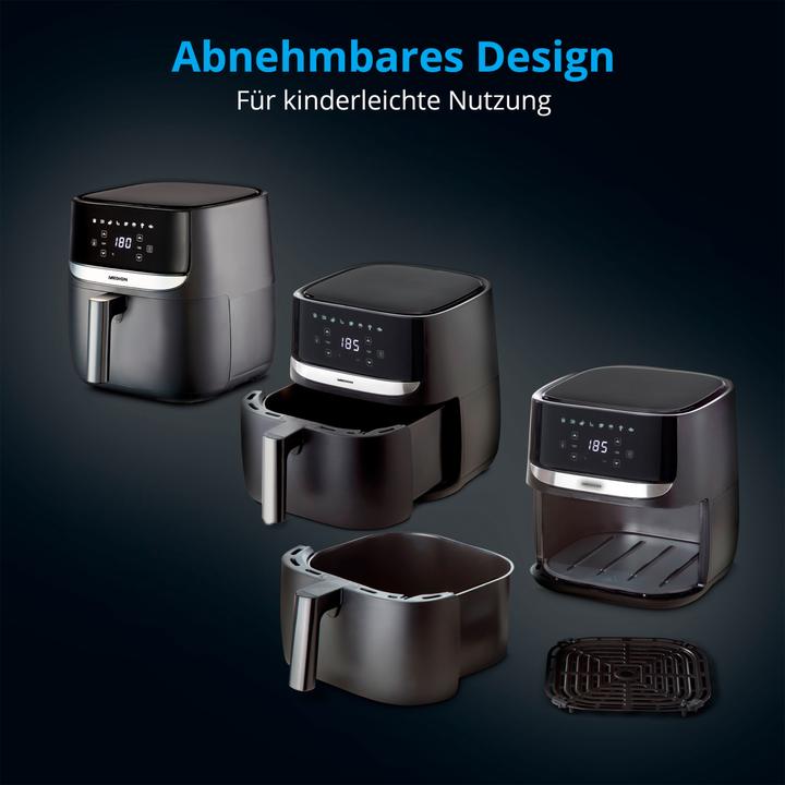 Actual product image Medion Hot Air Deep Fryer MD 10532, 1 kg, Black