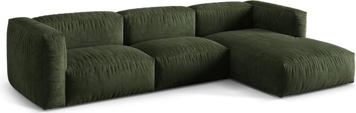 Image du produit Micadoni Canapé D'Angle Droit Modulaire, "Martina", 3 Places, 332x176x75 Fabriqué en Europe (Canapé d'angle)