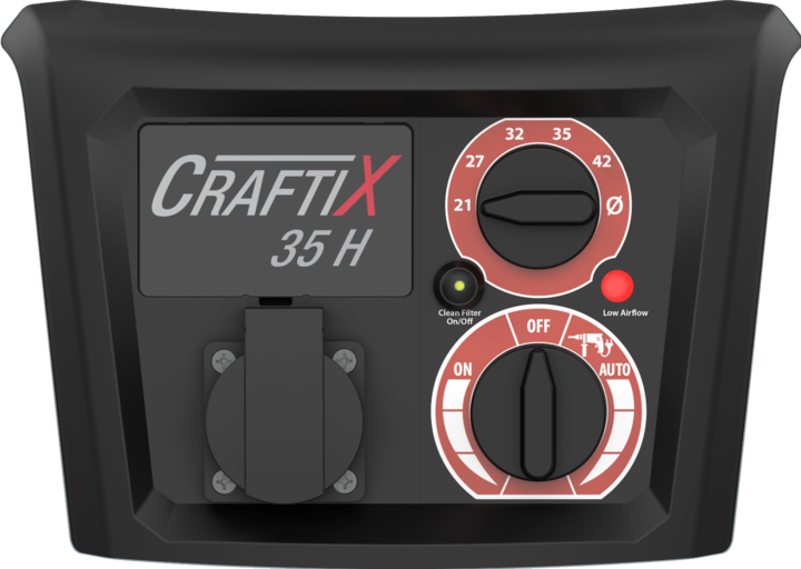 Actual product image Sprintus CraftiX 35 H workshop vacuum cleaner with socket for hazardous dust class H dusts