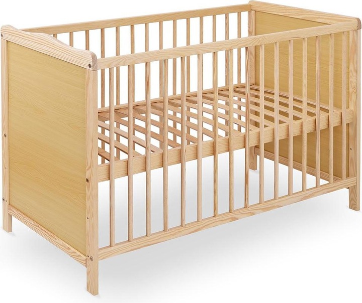 Produktbild jonka Gitterbetten Kinderbett Ben Kiefer 60 x 120 cm - Natur (60 x 120 cm)