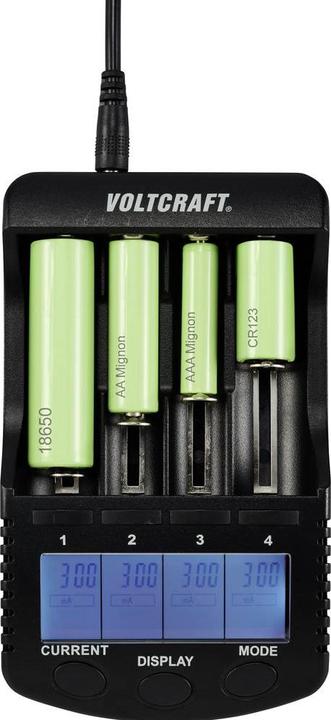 Produktbild Voltcraft Rundzellen-Ladegerät CC-2 (1 Stk., AAA, AA, Ladegerät inkl. Akku)