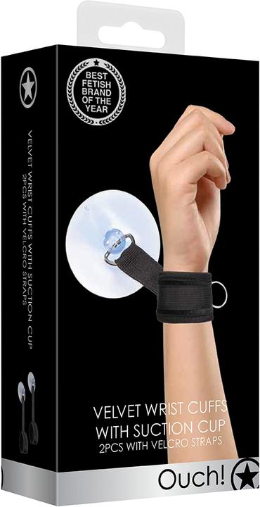 Produktbild Ouch! Velvet & Velcro Adjustable Handcuffs Suction Cup