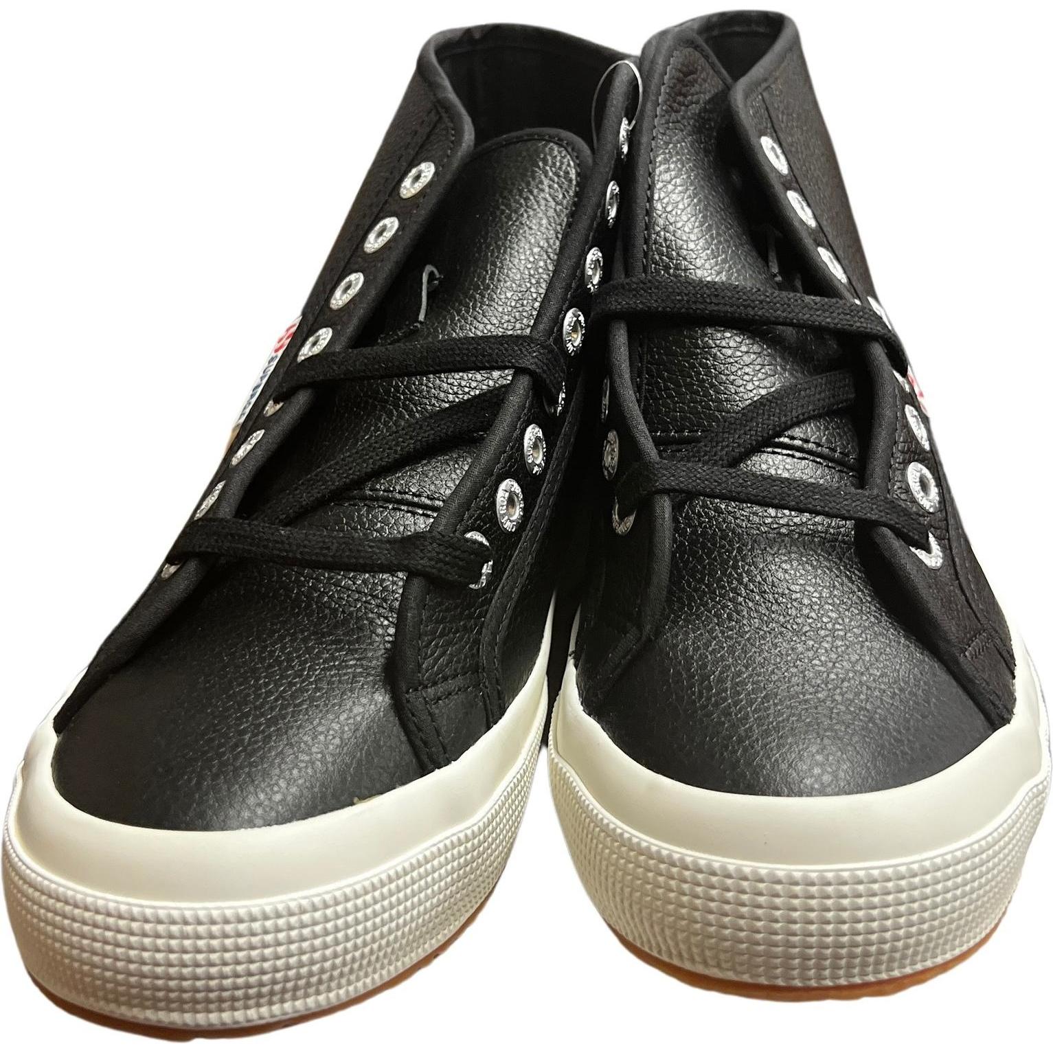 Thumbnail - Superga, Damen, Sneaker, Turnschuhe 2750 mid tumbled leather, Schwarz, (38)