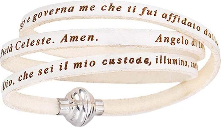 Produktbild Amen Hail Mary Prayer English Armband (Edelstahl, Leder)