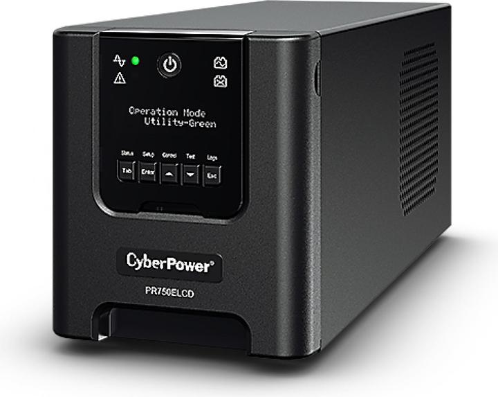 Actual product image Cyberpower UPS PR750ELCDGR SmartApp Line-Interac.750VA/675W (750 VA, 675 W, Line-interactive UPS)