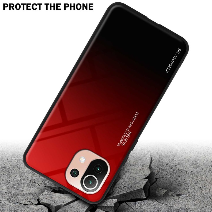 Actual product image Cadorabo TPU 2 colors glass envelope (Xiaomi Mi 11 Lite, Xiaomi Mi 11 Lite 5G)