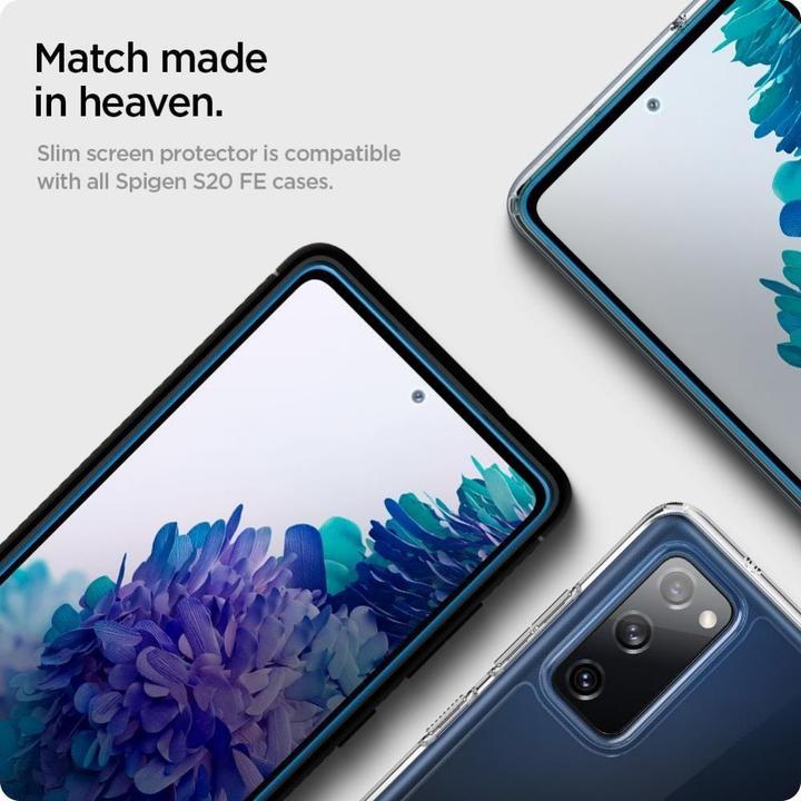 Produktbild Spigen Glas.tR Slim Klare Bildschirmschutzfolie Samsung (e) (1 Stück, Samsung Galaxy S20 FE 5G, Samsung Galaxy S20 FE)