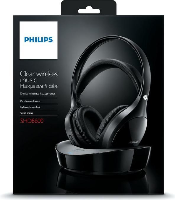 Produktbild Philips SHD8600UG, geschlossener HiFi-Funkkopfhörer (10 h, Kabelgebunden, Kabellos)