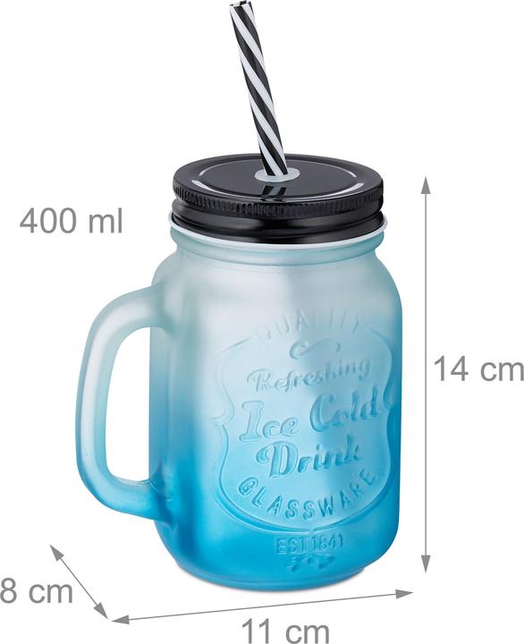 Produktbild Relaxdays 12x Trinkglas (0.40 l, 12x)