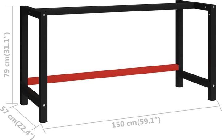 Image du produit vidaXL Metallrahmen