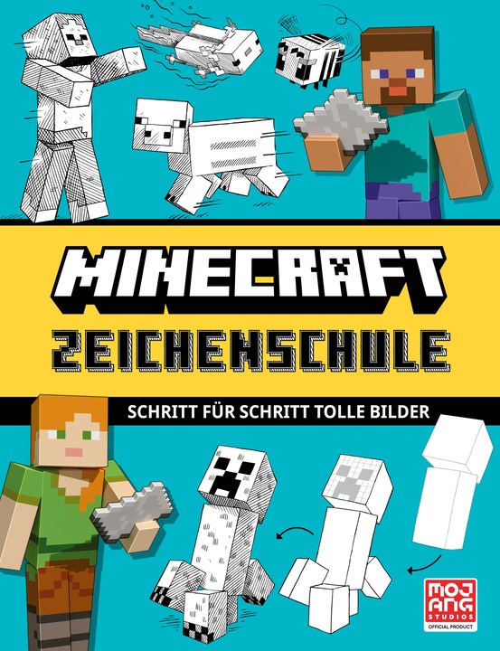 Immagine prodotto Minecraft Zeichenschule Schritt für Schritt tolle Bilder (Tedesco, Mojang Da, 2024)