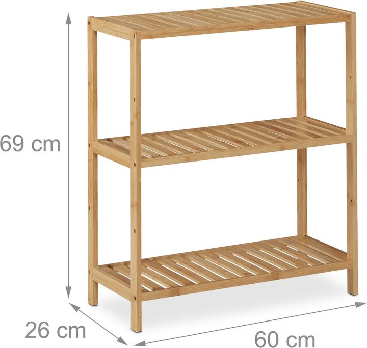 Productafbeelding Relaxdays Badkamer plank (60 x 26 x 69 cm)