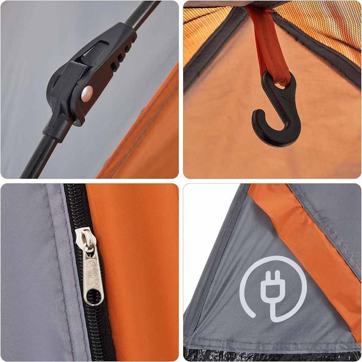 Produktbild vidaXL Kuppel-Campingzelt 5 Personen Quick Release (Kuppelzelt, 4 kg, 5 Personen)