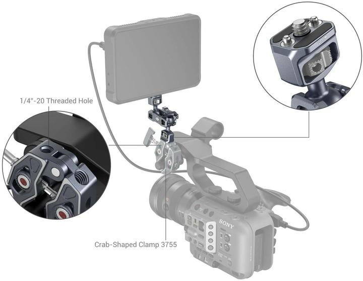 Image du produit SmallRig Bras magique avec têtes à deux balles (Accessoires vidéo divers)