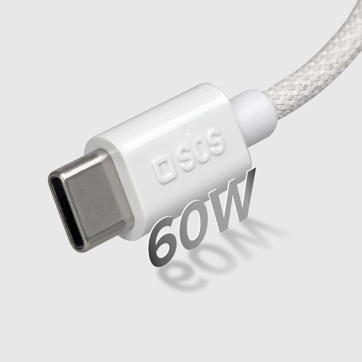 Produktbild SBS Stecker USB-C auf USB-C grey (1.50 m, USB 2.0, 60 W)
