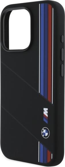 Produktbild BMW BMHMP16X23SCUK iPhone 16 Pro Max 6.9" czarny/black hardcase Silicone Cut Tricolor Lines Mag (Apple iPhone 16 Pro Max)