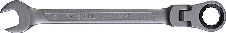 Image du produit SW-Stahl 03530L-13 Clé à cliquet à fourche 13 mm I Clé polygonale articulée I 72 dents I Clé plate (13 mm)