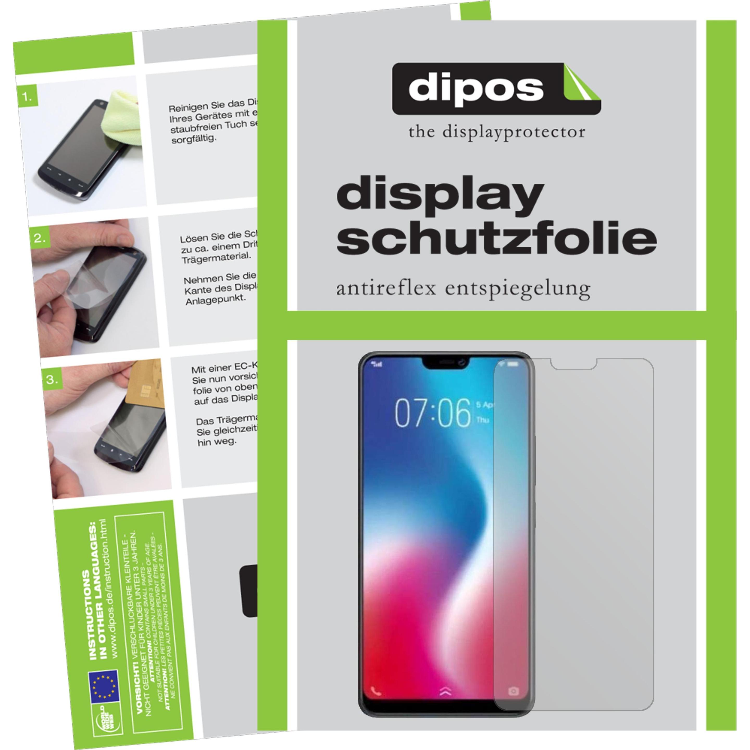Dipos Displayschutzfolie Antireflex (6 Stück, Vivo Y85), Smartphone Schutzfolie, Transparent