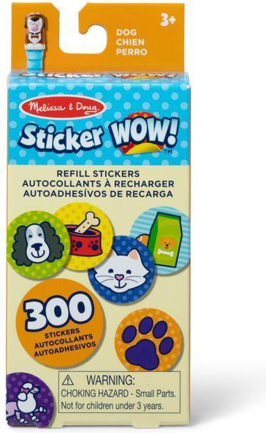 Melissa & Doug MELISSA Aufkleber WOW! Nachfüllsticker - Hund (200 Sticker)