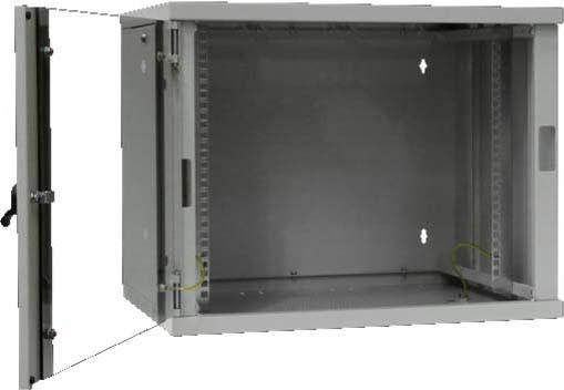 Actual product image Rittal Network wall case 9U 477x600x500 LANCase II/9 (9 RU, 19 inch rack)