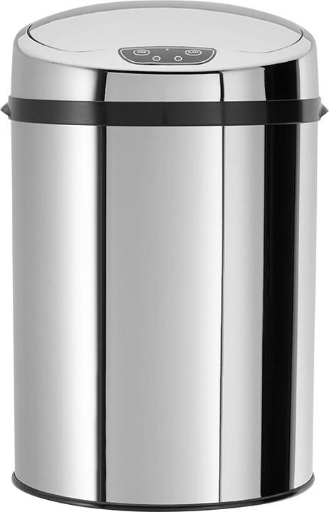 Echtwerk Büro/-Badabfalleimer mit Sensor 9L - Inox (9 l)