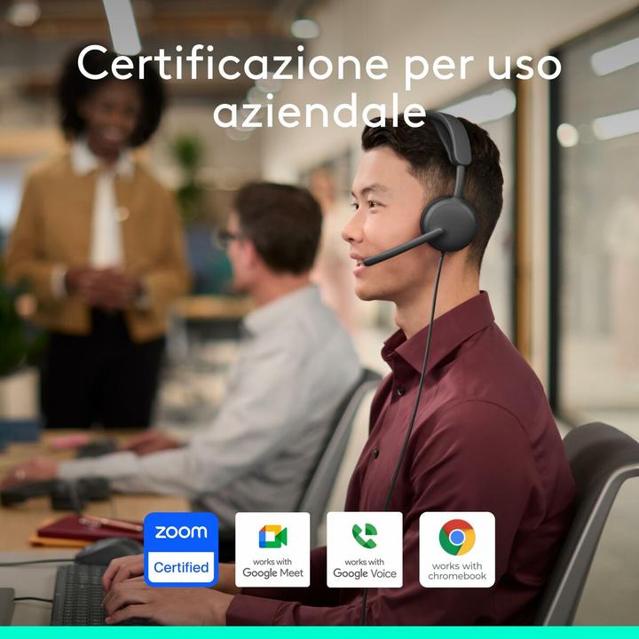 Actual product image Logitech 981-001498, Wireless, Graphite (Cable, Wireless, USB-C, Zoom)