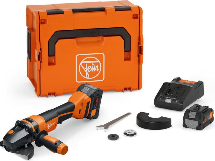 Actual product image Fein Cordless angle grinder PROTAGO Ø 125 mm||CCG 18-125-12 PD-SEC Set 8Ah ProCORE AS (125 mm)