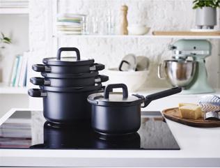 Actual product image BK Flow Cool Kochgeschirr-Set 4-teilig (Pan set + pot set, Stainless steel)