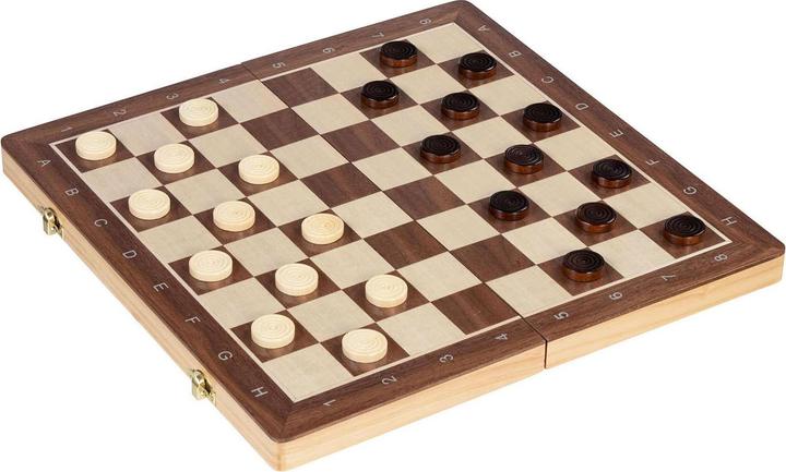 Actual product image Goki Chess/Checkers Game 2in1, magnetic
