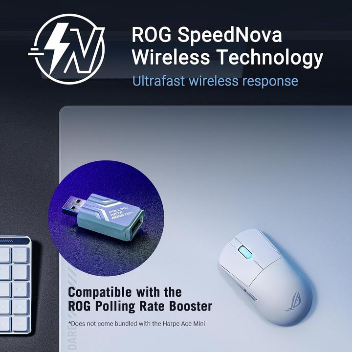Productafbeelding ASUS ROG Harpe Ace Mini (Bedraad, Draadloze)