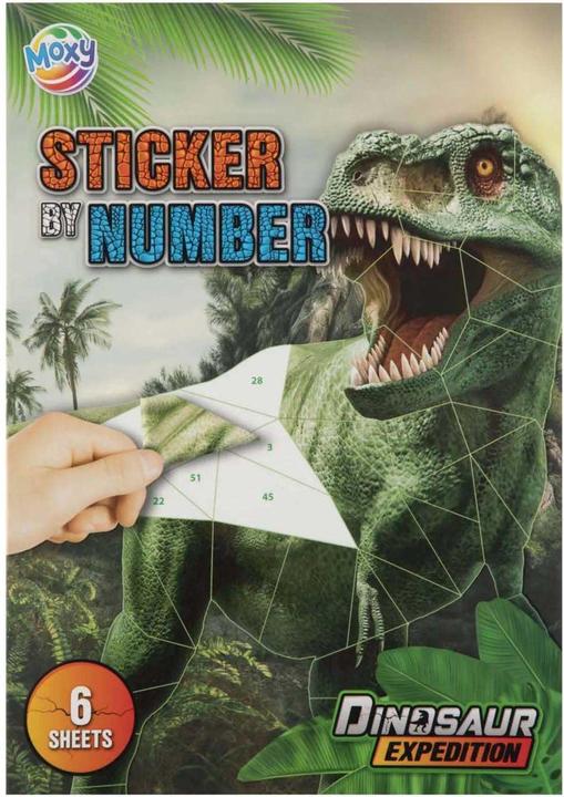 Actual product image Grafix Dino stickers by number