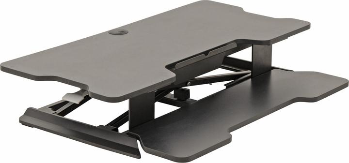 Actual product image Stier Standing desk converter with hydraulic height adjustment