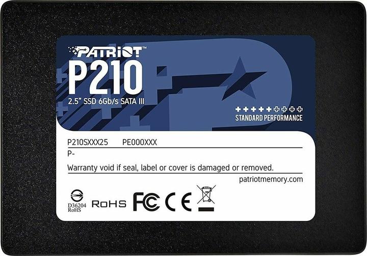 Produktbild Patriot SSD||P210|512GB|SATA 3.0|Schreibgeschwindigkeit 430 MByte (512 GB, 2.5")