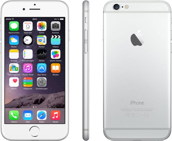 Image du produit Apple iPhone 6 (64 Go, Silver, 4.70", SIM simple, 4G)