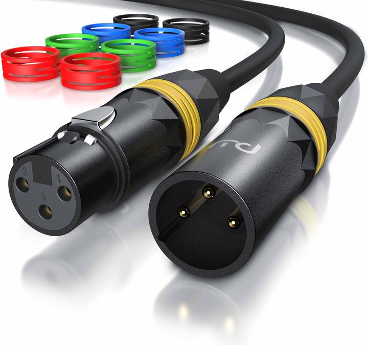 Image du produit Primewire Câble audio XLR, XLR mâle vers XLR femelle, câble audio NF, cuivre OFC, blindé, flexible (10 m, XLR)