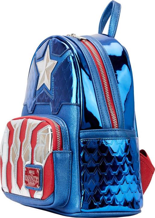 Image du produit Loungefly : Marvel Shine Captain America Cosplay Mini Backpack