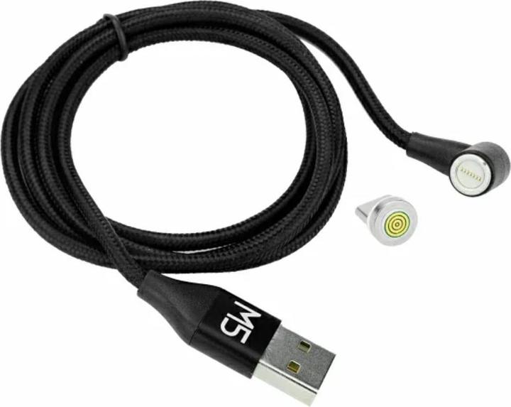 Actual product image M5Stack USB-C magnetic charging data cable angled 1m
