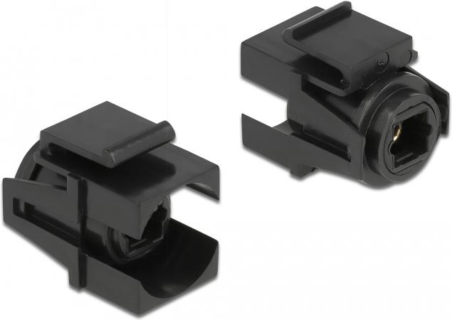 Produktbild Delock Keystone Modul TOSLINK Buchse > TOSLINK Buchse schwarz