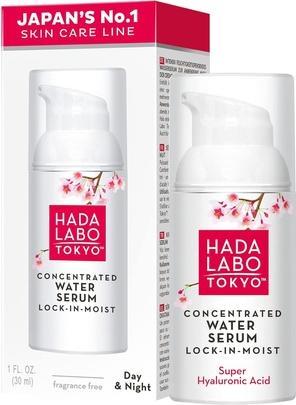 Actual product image Hada Labo Tokyo White Concentrated Water Serum Lock-in-Moist 30ml Hyaluronic Face Serum High Dose (30 ml)