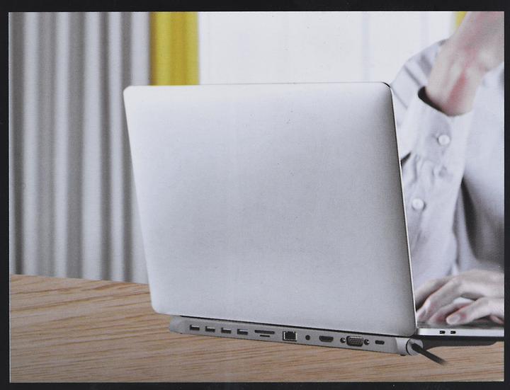 Actual product image Gembird Multiport-Adapter (USB-C, 11 Ports)