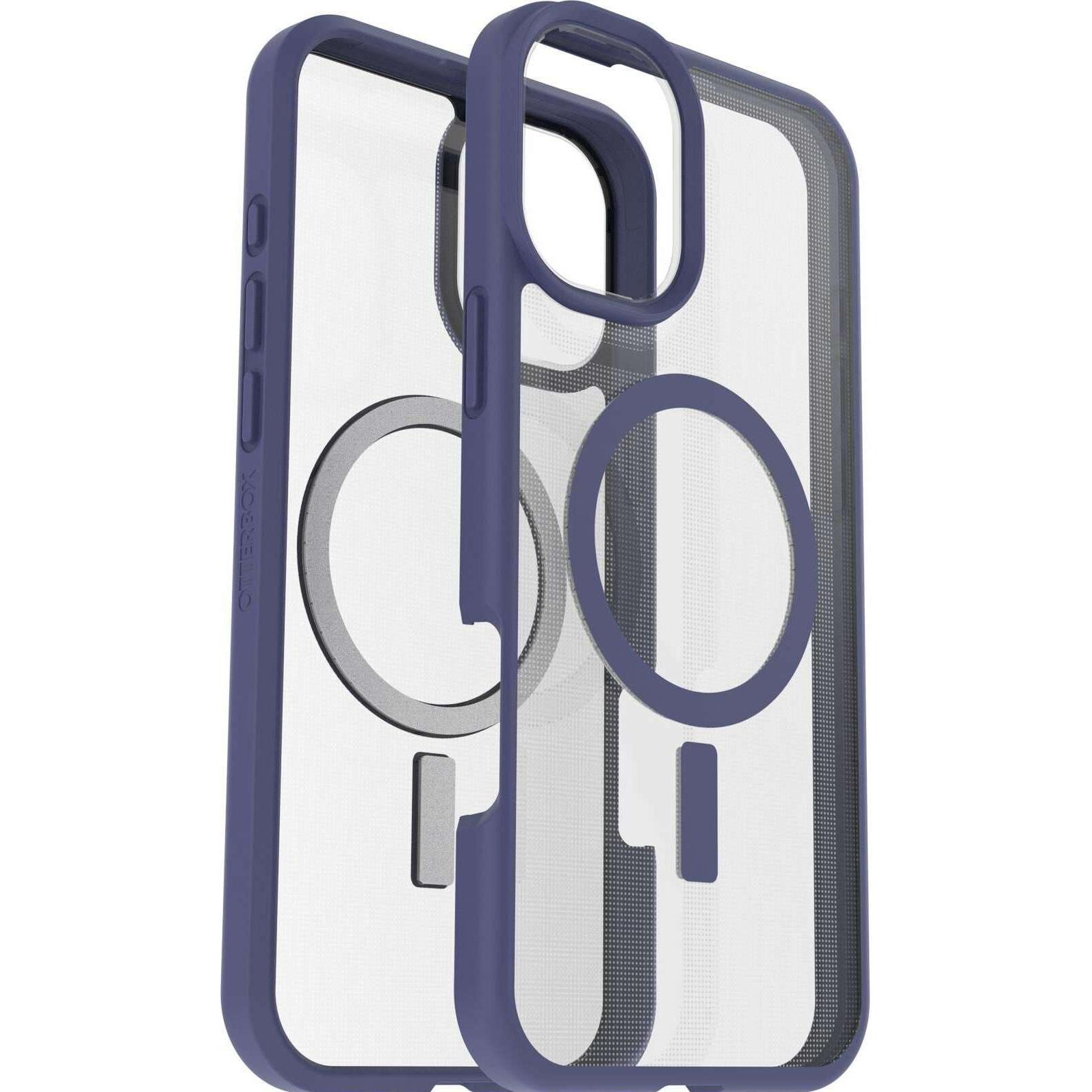 OtterBox React mit MagSafe (Apple iPhone 16 Plus), Smartphone Hülle, Transparent, Violett