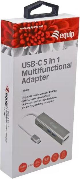 Actual product image equip Usb-Hub (USB-C, 3 Ports)
