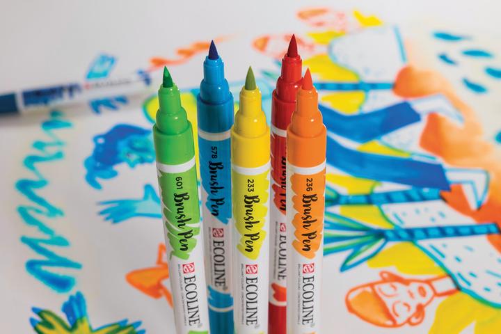 Immagine prodotto Talens Penna a pennello Ecoline (Arancione chiaro, 1 x)