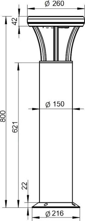 Image du produit Maurelma Borne solaire 350 (350 lm, IP65)
