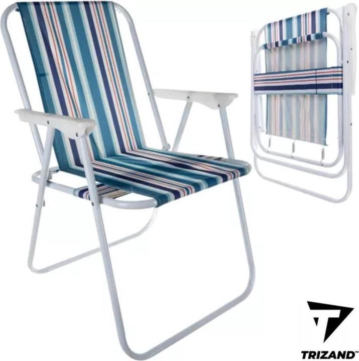 Produktbild Trizand „Bergamo“ CAMPINGSTUHL Klappbarer Outdoor-Stuhl BLAU