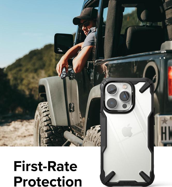 Image du produit Ringke Fusion X Design case armored cover with frame for iPhone 14 Pro Max black (FX647E55) (Apple iPhone 14 Pro Max)