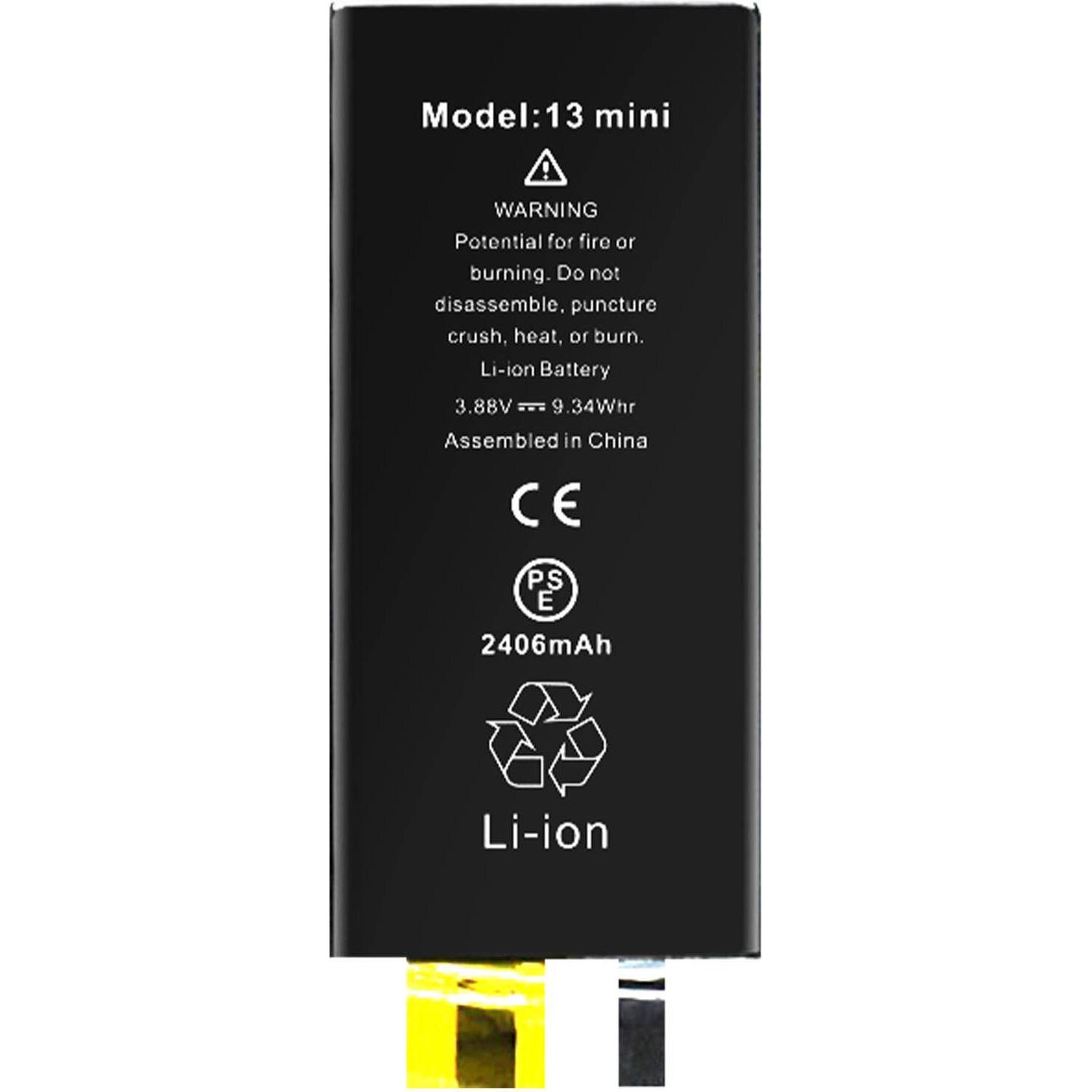 Clappio 2406mAh Ersatzakku ohne BMS, Smartphone Akku