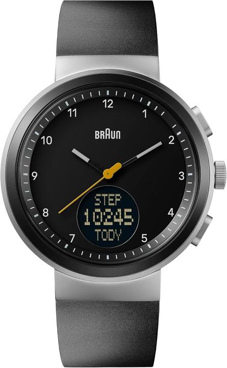Produktbild Braun Analoge Uhr mit digitaler Anzeige, Kalender und Schrittzähler (Analoguhr, 45 mm)