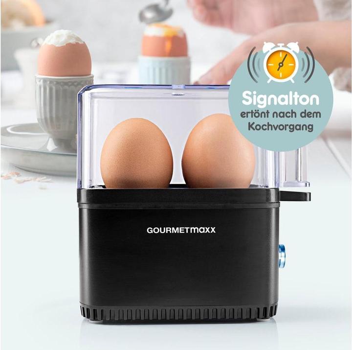 Image du produit Gourmetmaxx Eierkocher Kompakt 2.0 250 W Schwarz
